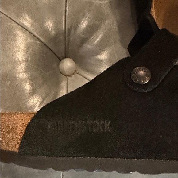 Women’s Birkenstock Boston Shoes - Size 40/US 10 - Black Suede - Picture 6 of 8